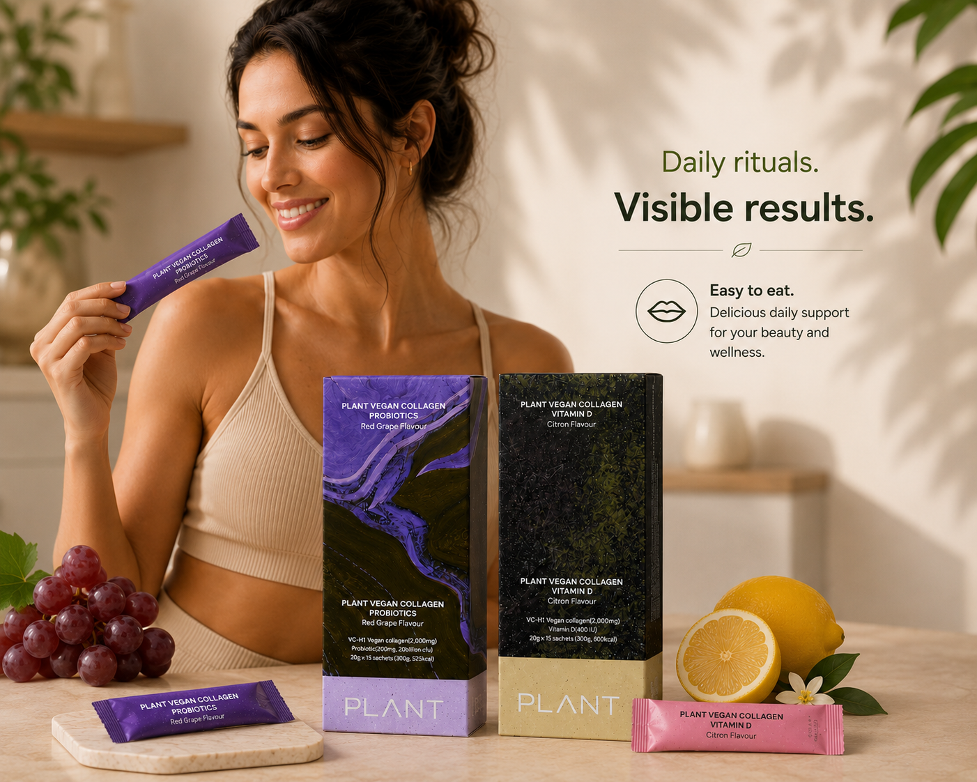Glow Stack Duo - Vitamin D Collagen + Probiotics Collagen