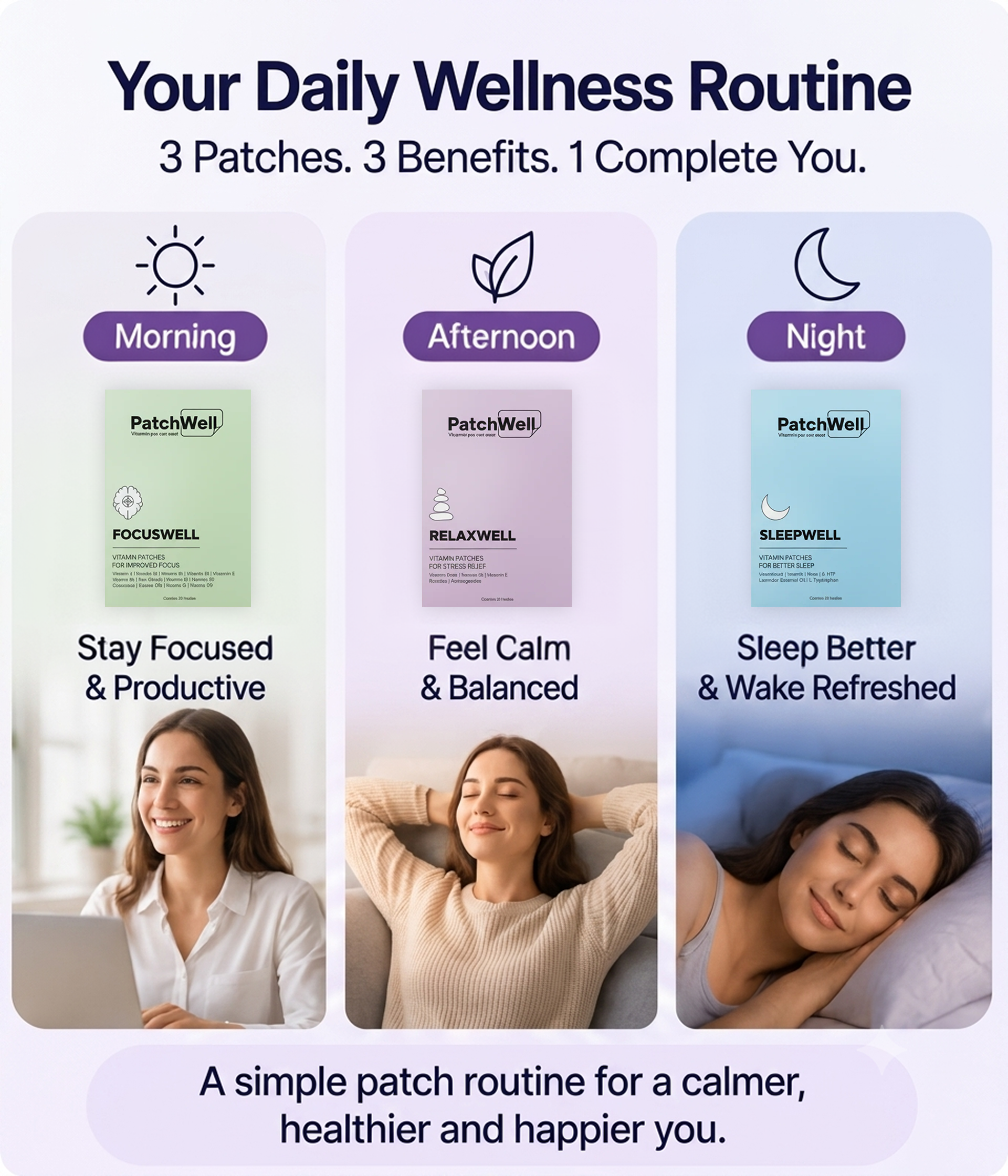 Daily Calm Bundle for Better Focus, Lasting Calm & Restful Sleep