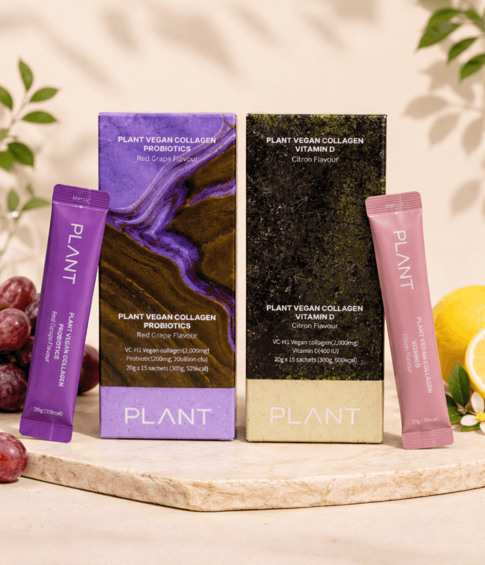 Glow Stack Duo - Vitamin D Collagen + Probiotics Collagen